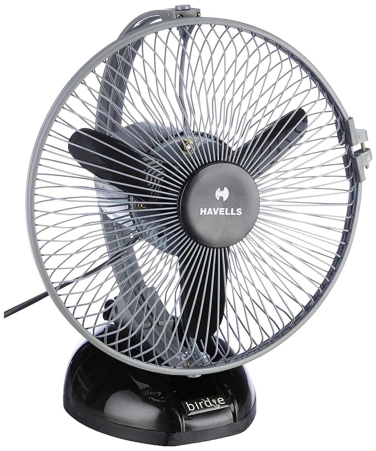 Havells Birdie 230mm Personal Table Fan Black GreyHeavy Duty Metal